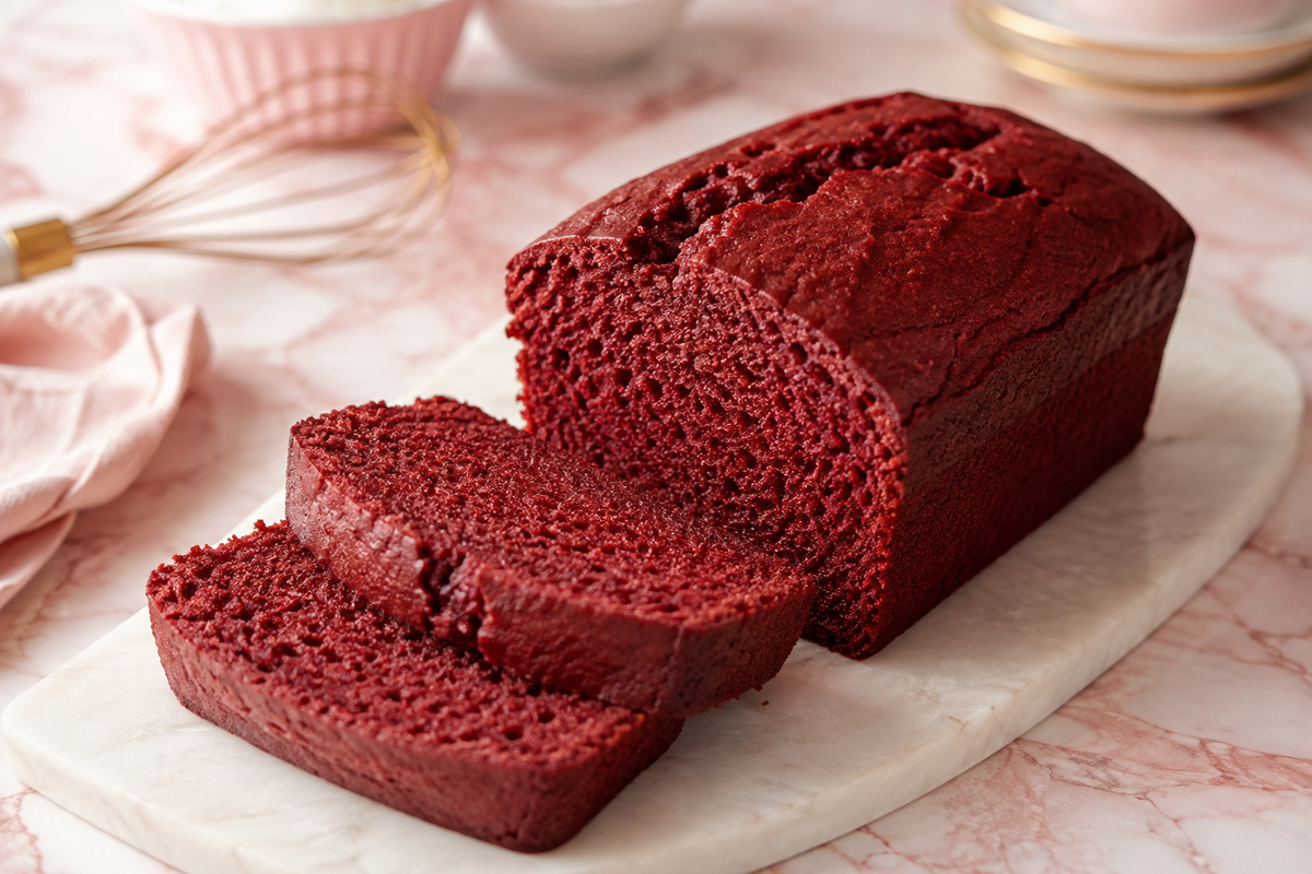Receta de pan de red velvet