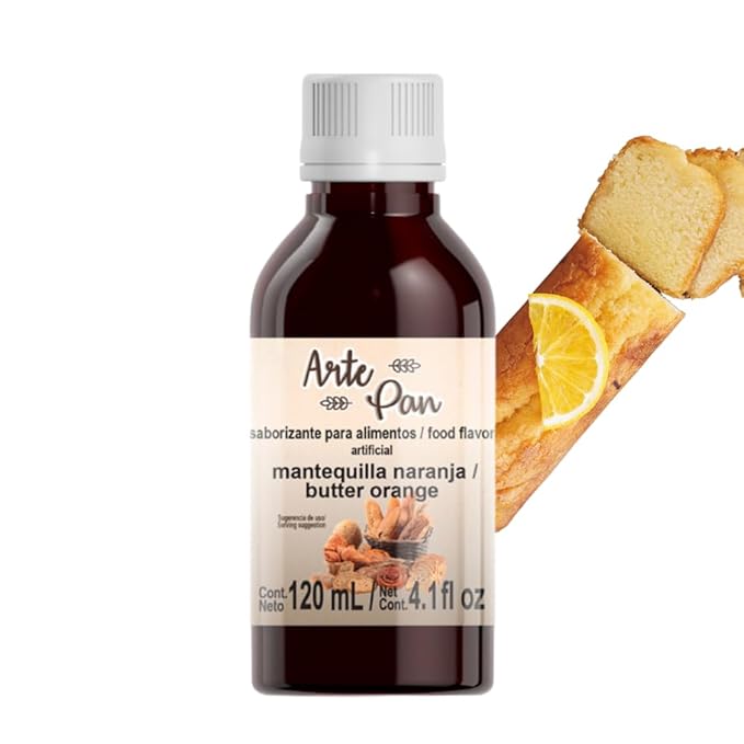 Arte pan mantequilla Naranja