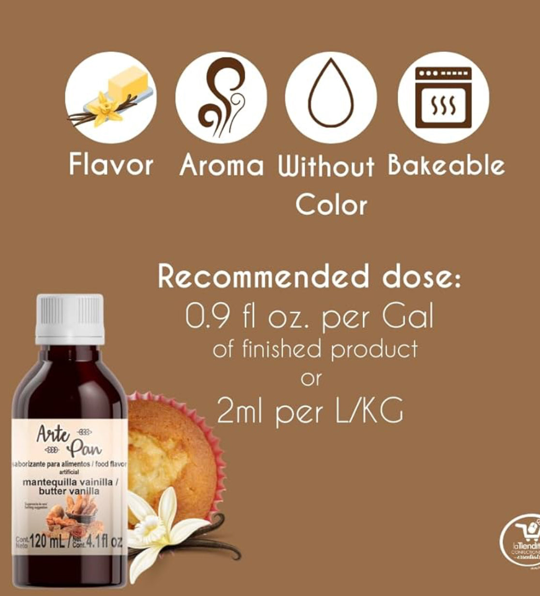 Saborizante mantequilla vainilla pequeño