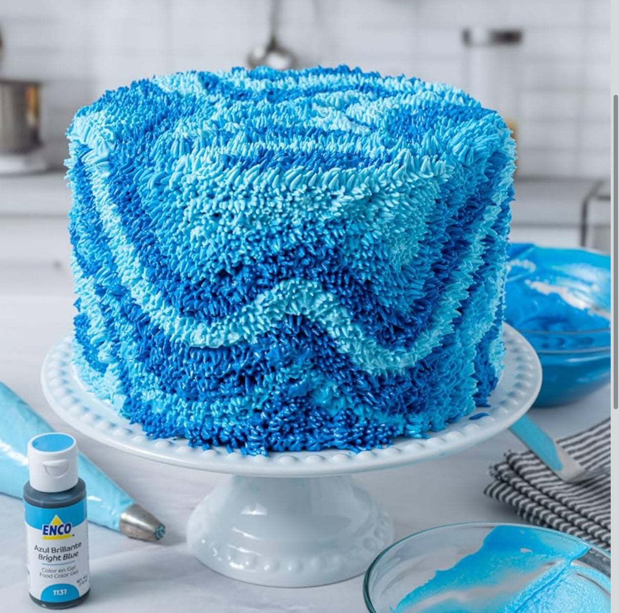 Enco edible color azul brillante 8.81oz